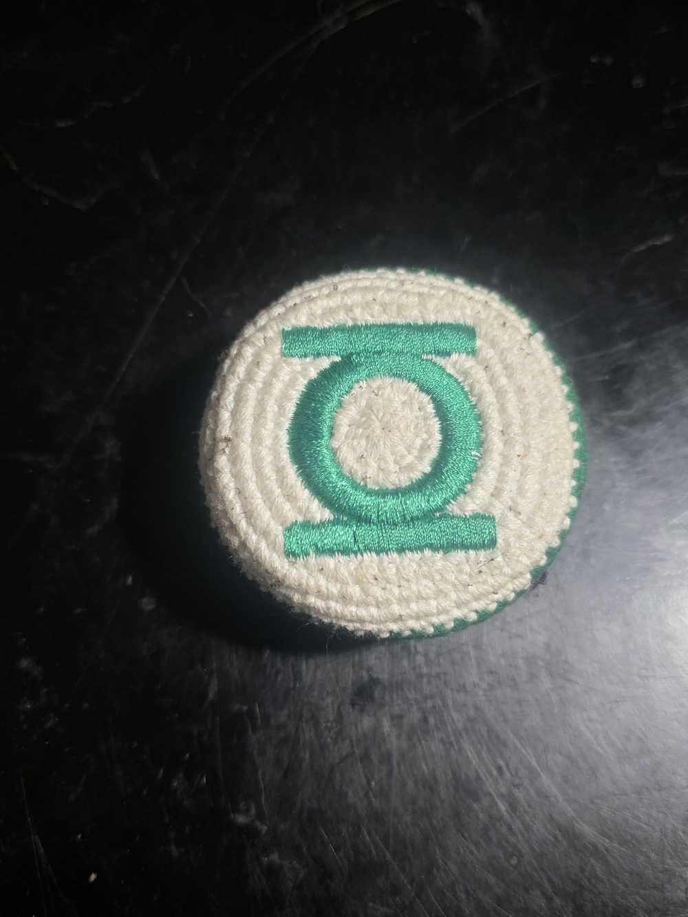 Green Emblem Embroidered Hackey Sack